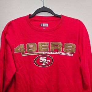 San Francisco 49ers Authentic NFL Team Apparel Red LS Size Medium